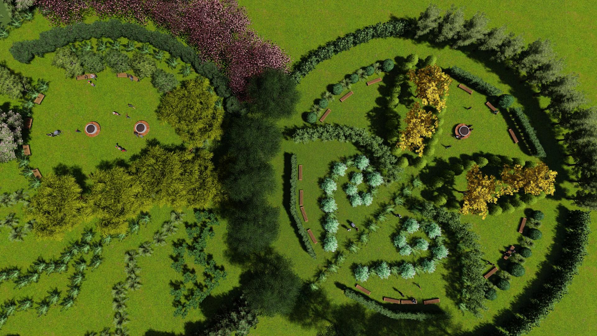 Maze Garden Layout